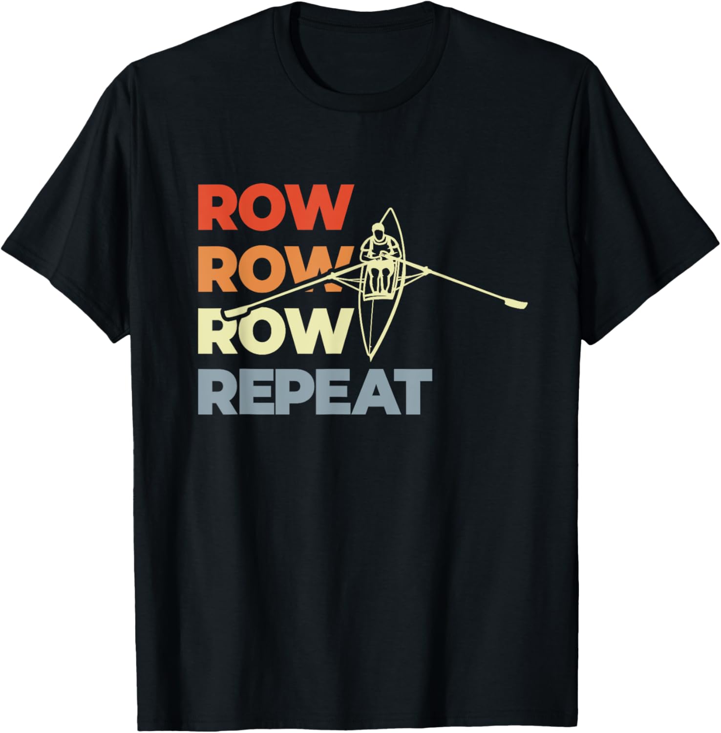 Rowing Quote Vintage Look Rower Rowboat