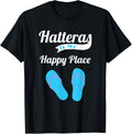 Hatteras Is My Happy Place Cute NC Beach Ocean Vacation T-Shirt for Men Women Kids