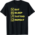 Eat Sleep Tattoo Repeat Ink Tattoo Gun Icon Artist
