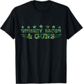 Whiskey Bacon Guns Freedom Veteran Usa Flag T Shirt Women Men
