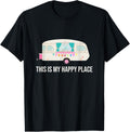 RV vacation T-Shirt This is my happy place, funny camping