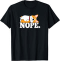 Funny Cartoon Kawaii Kid NOPE Pembroke Welsh Corgi Dog Lover