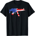 Mp5 Gun America Usa Flag Pride T Shirt United States