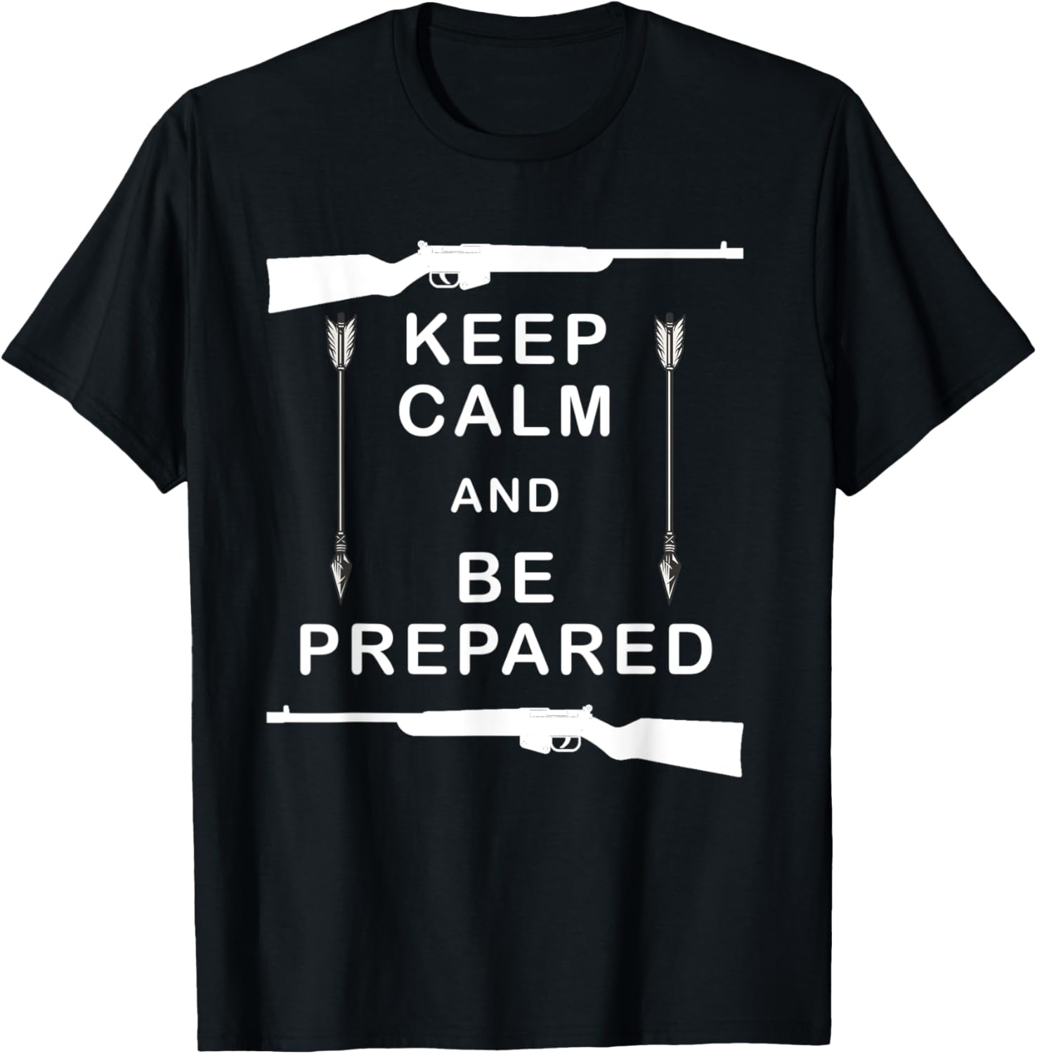 Keep Calm And Be Prepared Funny Prepper Guns