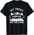 My Yacht On Lake Pontoon Boat Mens Boating