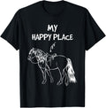 My Happy Place Horses Lover Riding Horse Equestrian Gift
