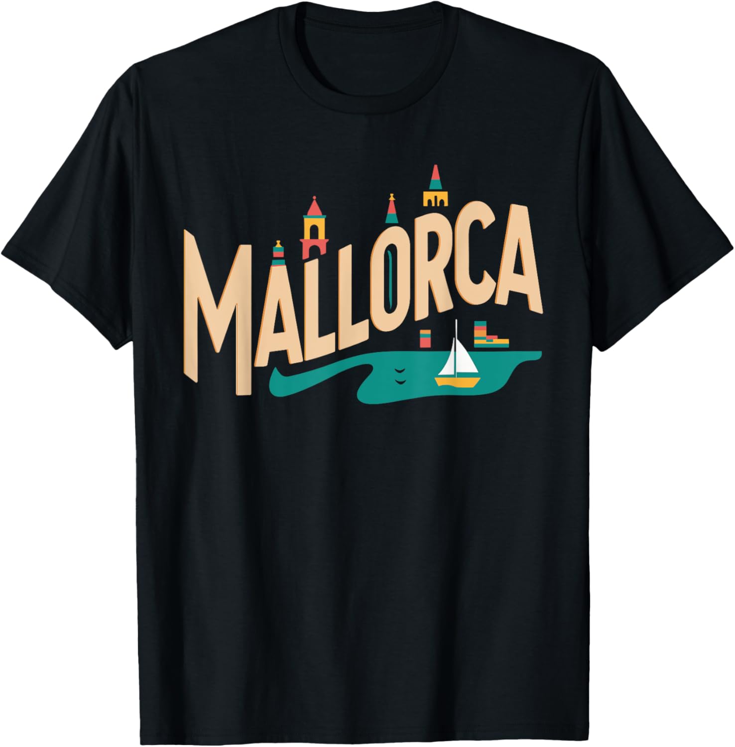 Mallorca Souvenir Landmarks Sailboat Mallorca