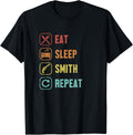 Eat Sleep Smith Repeat Gunsmith Hunting Weapon Gun Engraver