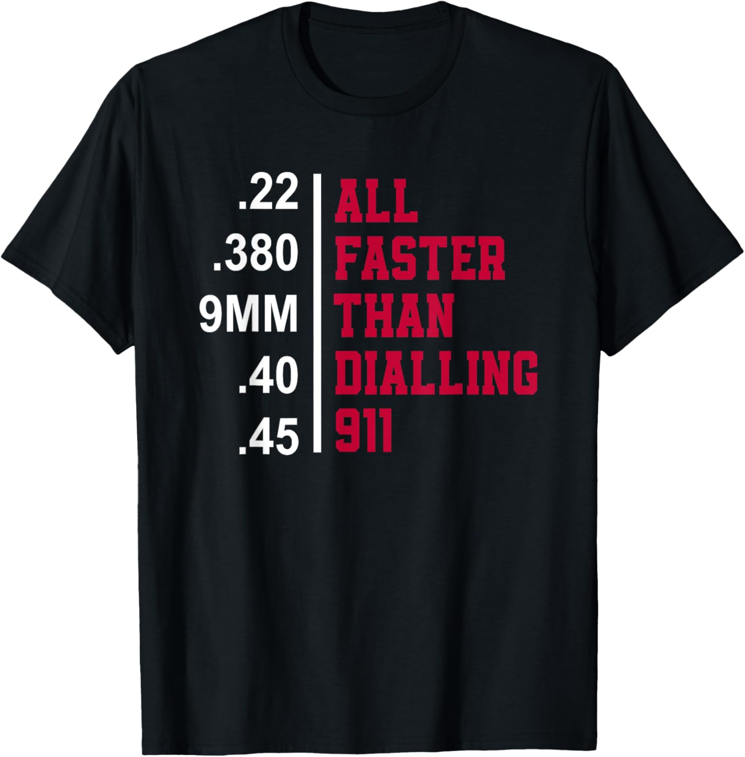 All Faster Than Dialling 911 Gun Ammo Funny Gun Owner