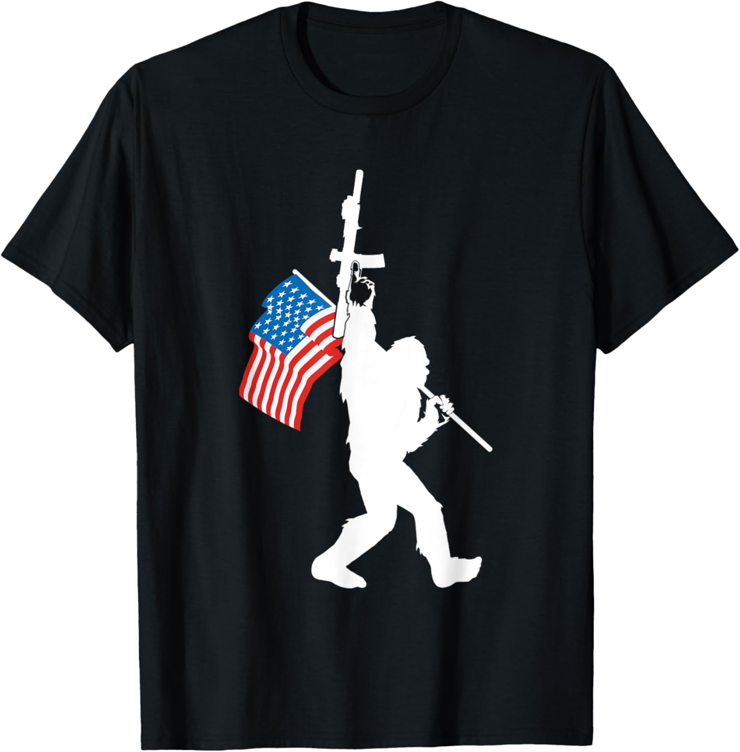 Bigfoot Usa Flag 2Nd Amendment Gun Owner
