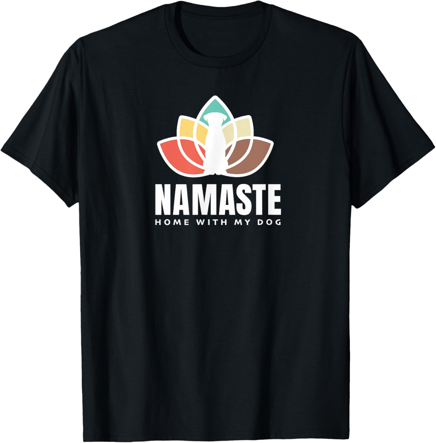 Namaste Home With My Dog Shirt Zen Yoga Tshirt Gift Men Women Girls Kids