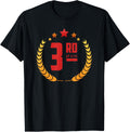3rd Place Award T-Shirt Cool Trophy Championship Gift Tee