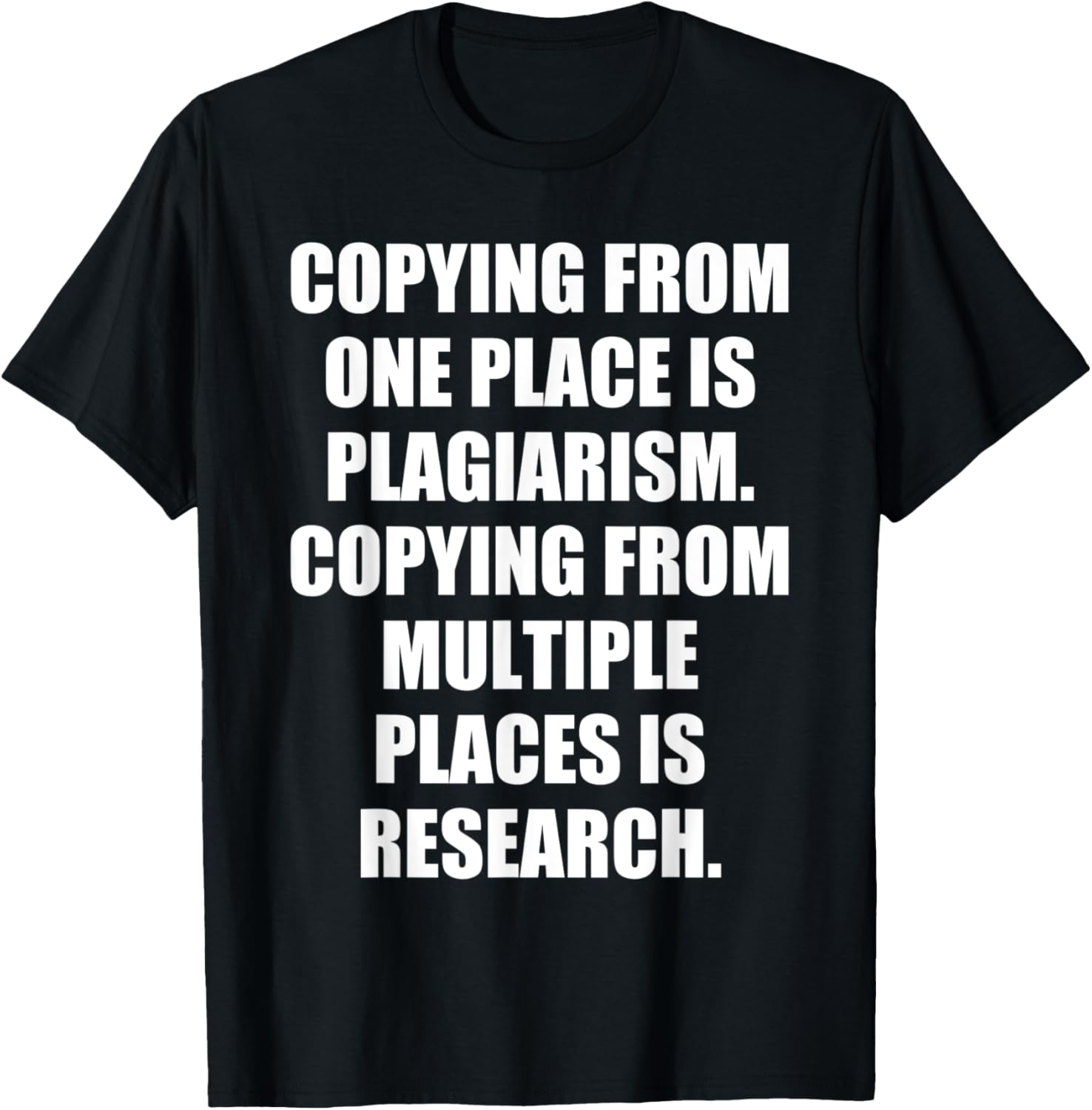 Copying From One Place Is Plagiarism