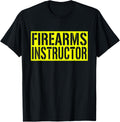 Firearms Instructor Shirt Yellow 2 Sided Print Gun Safety