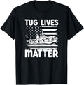 Tug Lives Usa Flag Tugboat Women Men