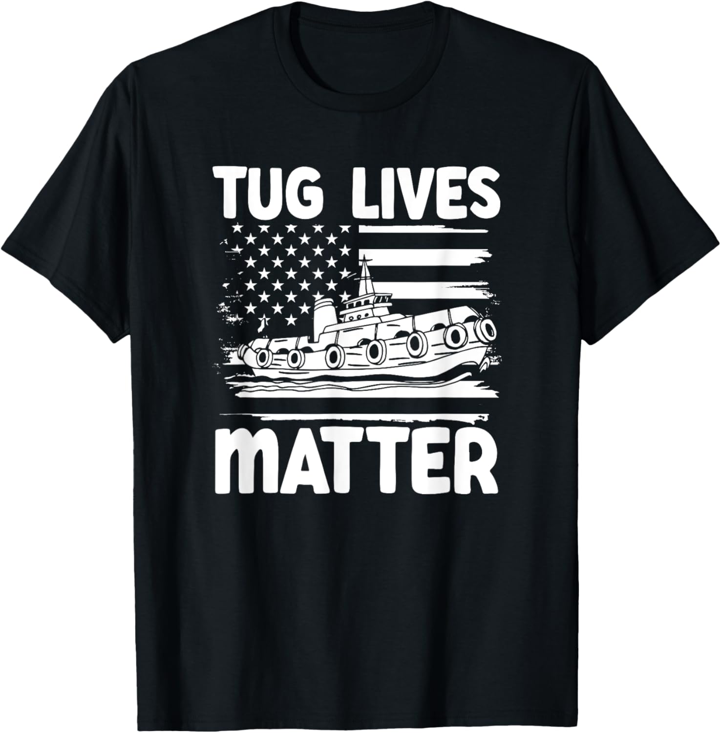 Tug Lives Usa Flag Tugboat Women Men