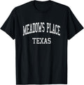 Meadows Place Texas TX Vintage Athletic Sports Design