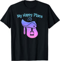 Horse Lover MY HAPPY PLACE Saddle Equestrian Teen Girl Women