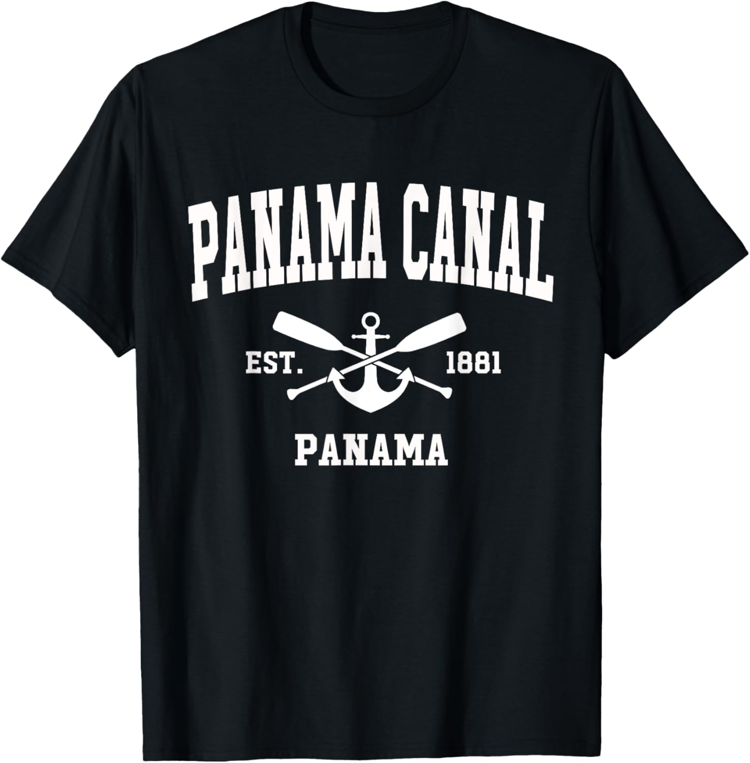 Panama Canal Vintage Crossed Oars Boat Anchor Sports