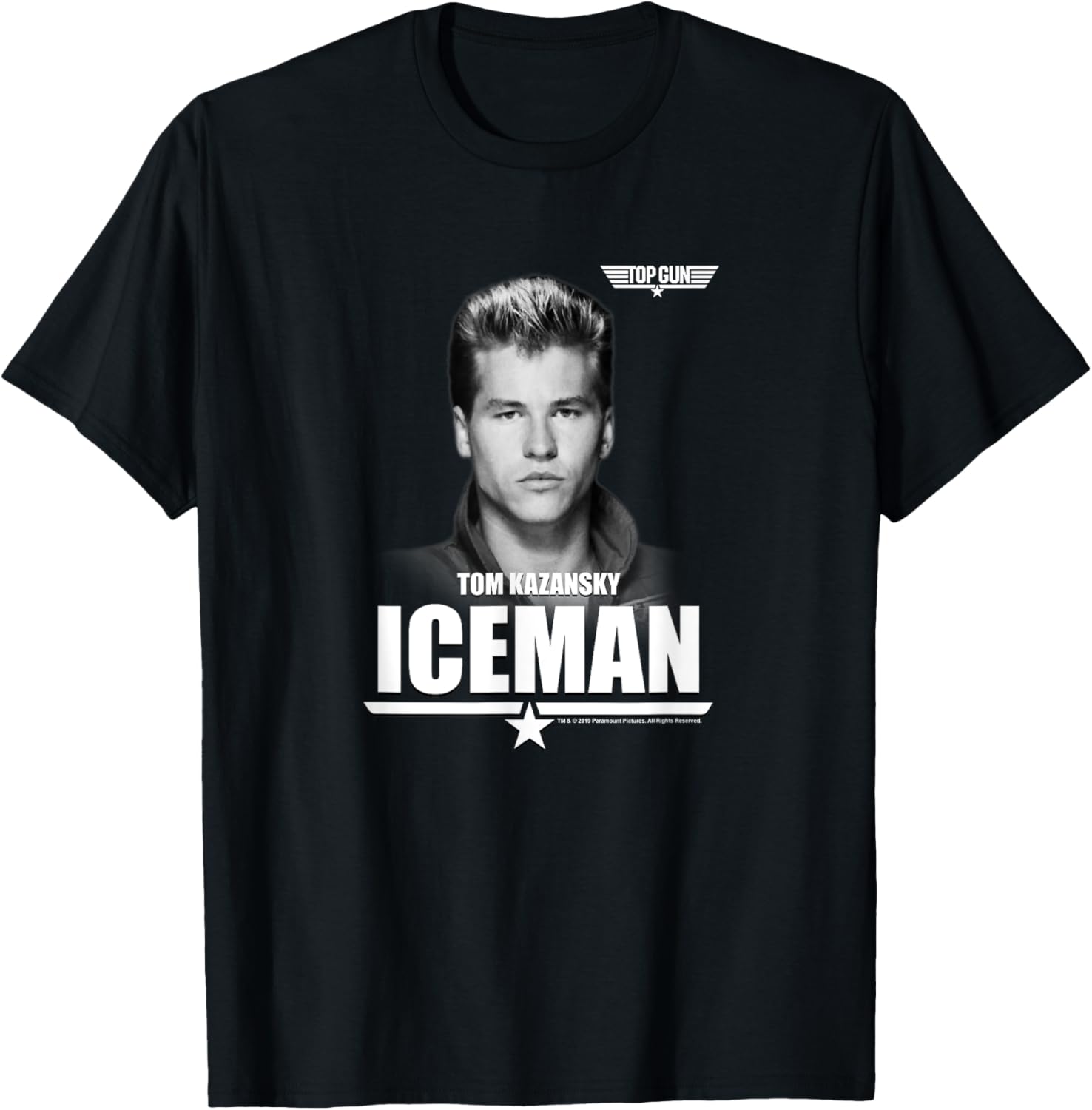 Top Gun Tom Kazansky The Iceman Portrait