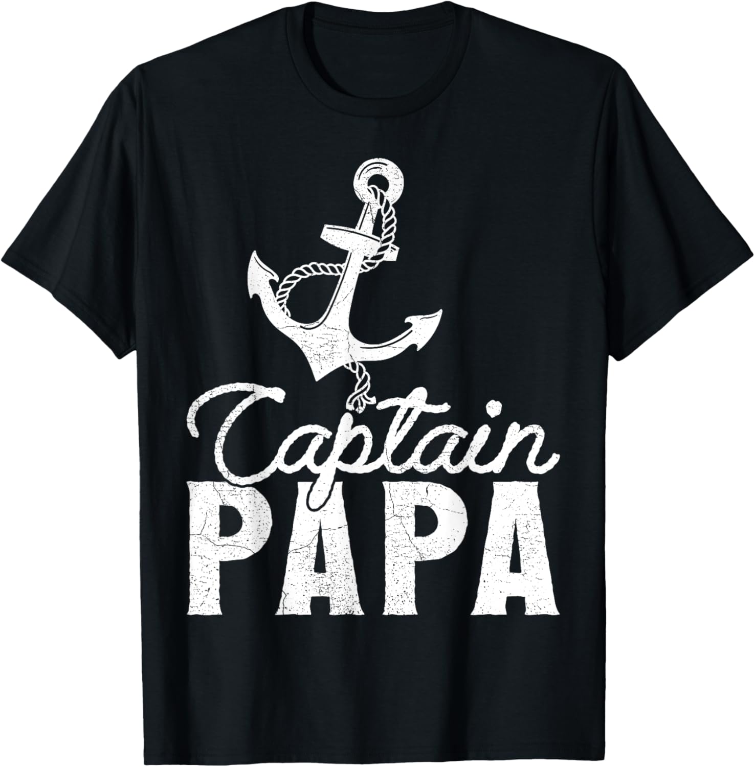 Funny Captain Papa Pontoon Boat Anchor Lake Fishing