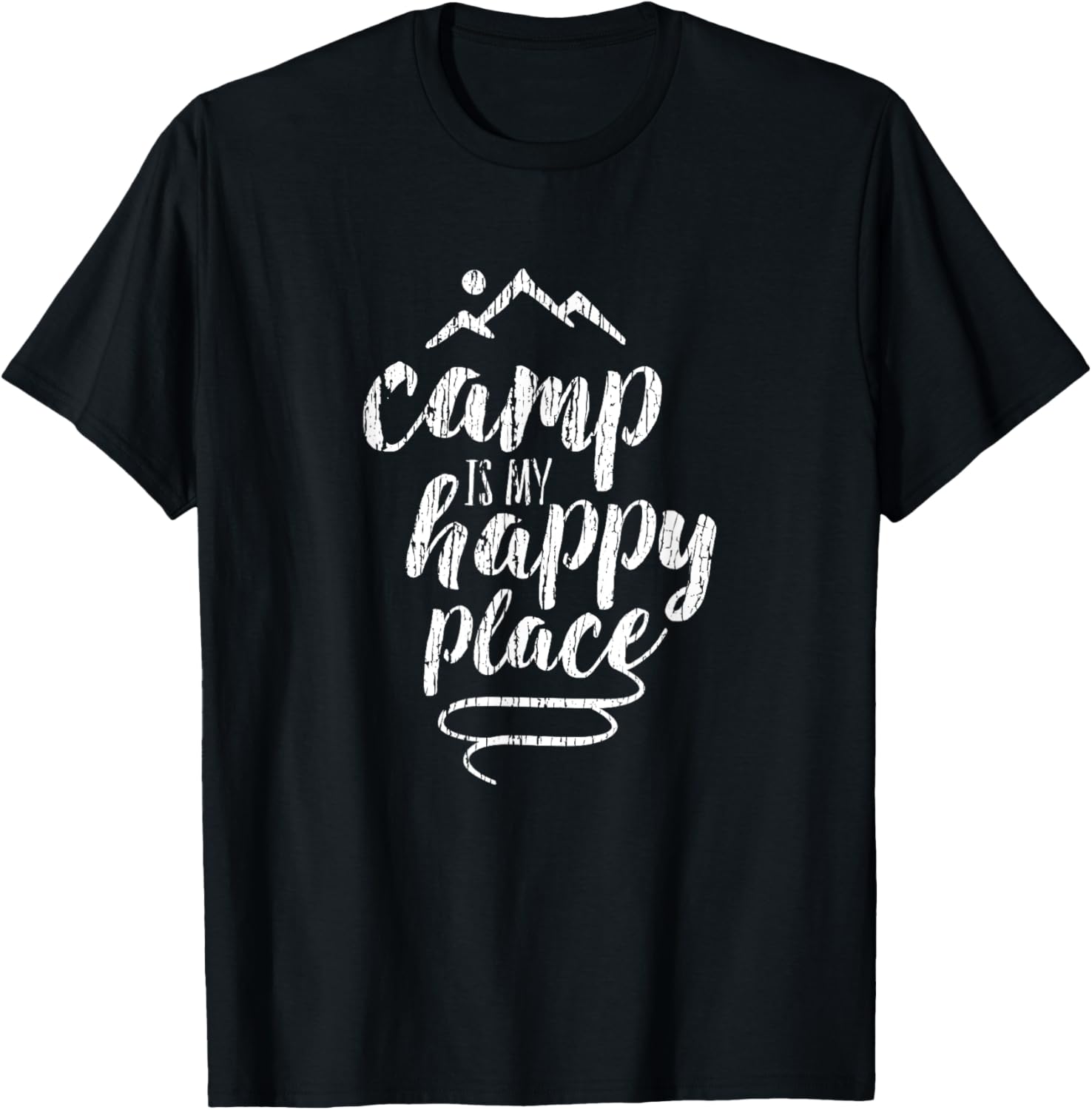 Camp is My Happy Place T-shirt - Camping Mountains Shirt