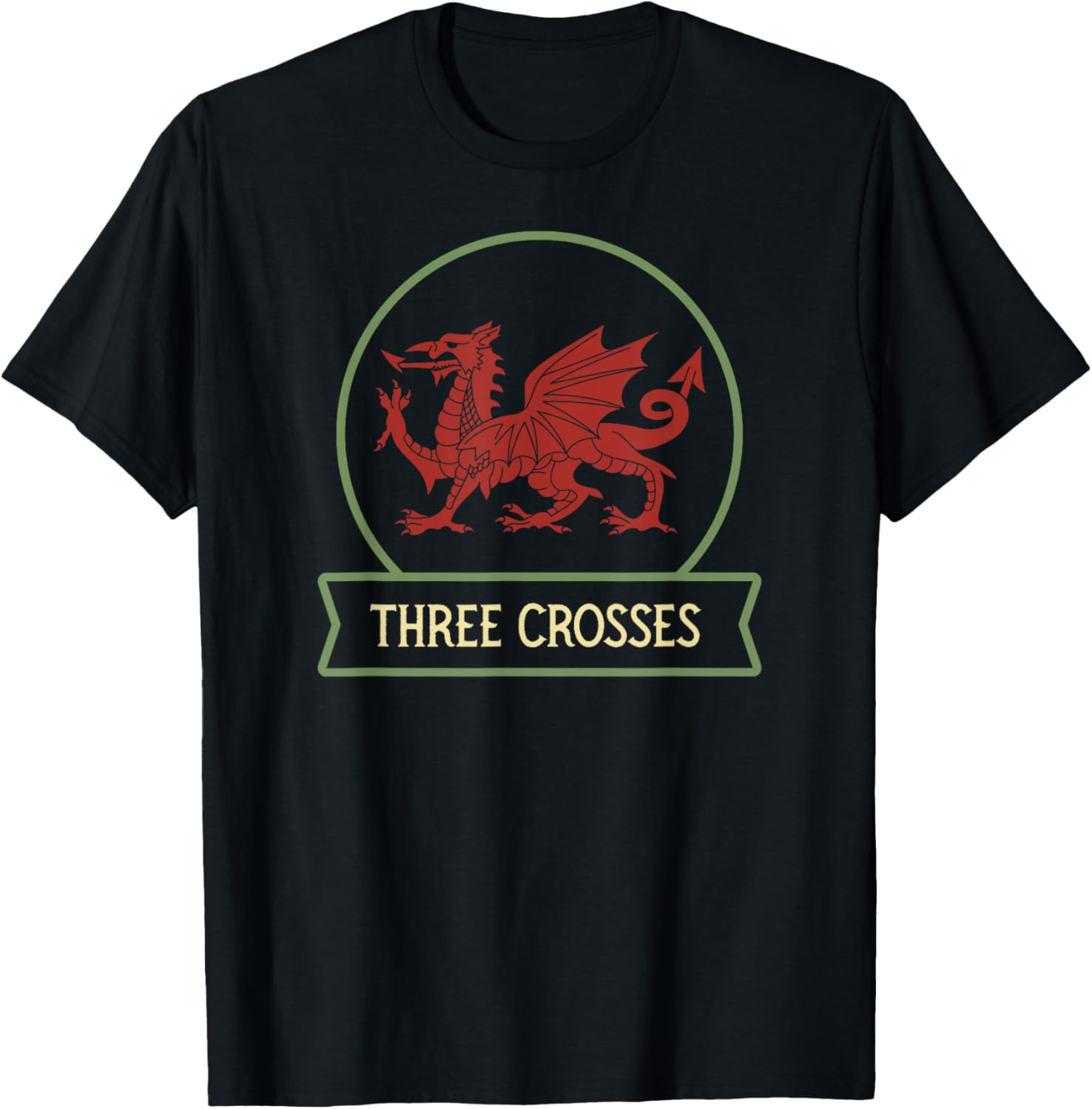 Three Crosses - Welsh places - Wales - Cymru - Welsh dragon
