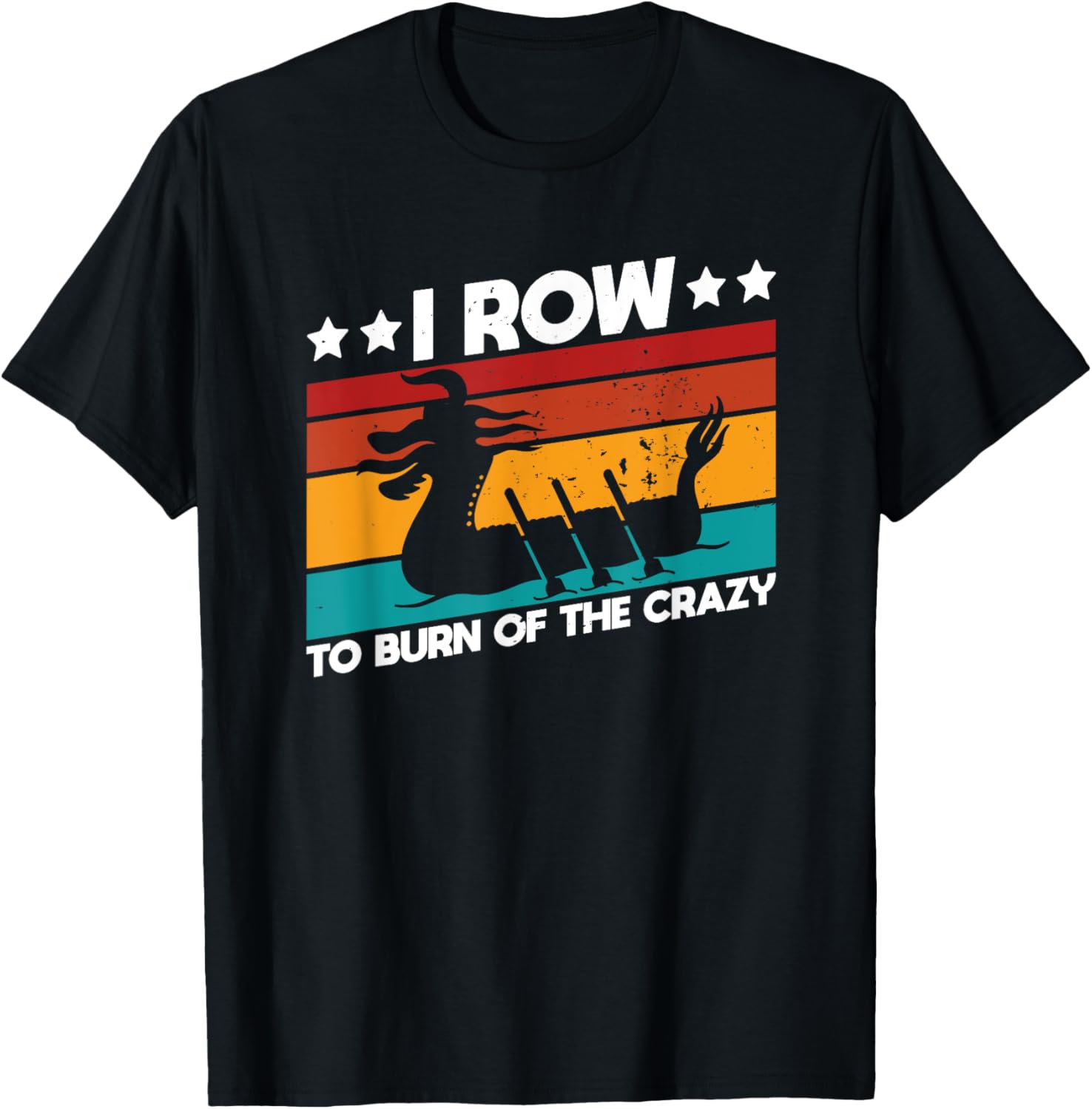 Dragon Boat Racing I Row Funny Paddling Retro