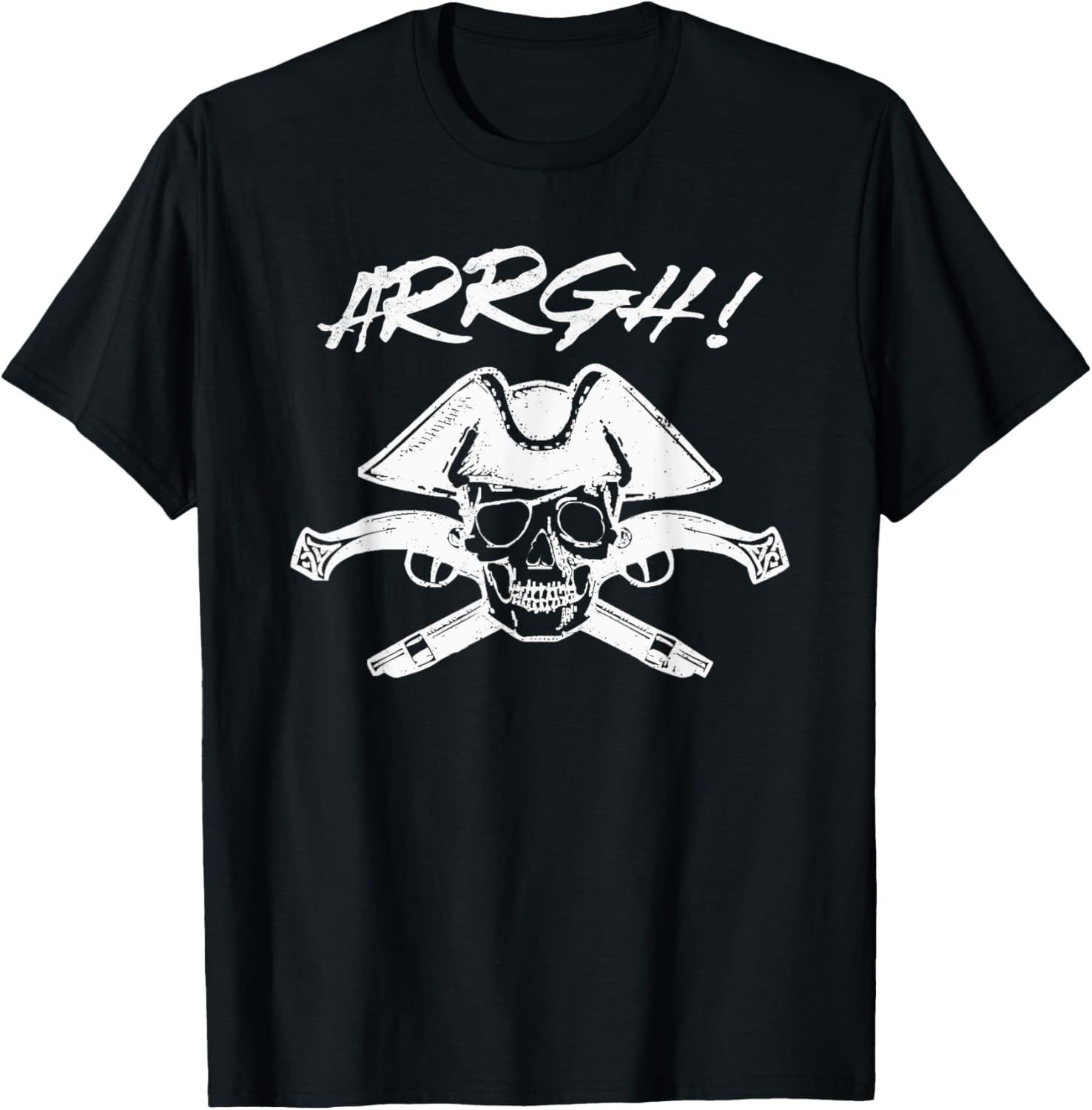 Arrgh Funny Talk Like A Pirate Day Motto Skull Guns Graphic