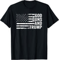 God Guns Trump Funny Pro Gun Republican Usa Flag Women Men
