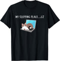 My Sleeping Place on Laptop Funny Working Cat Mom Dad Men Women Kids