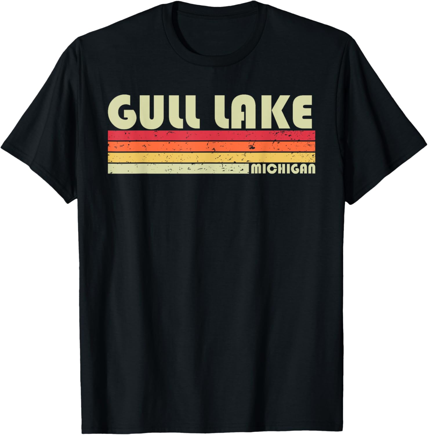 GULL LAKE MICHIGAN Funny Fishing Camping Summer Gift T-Shirt for Men Women Girls Kids