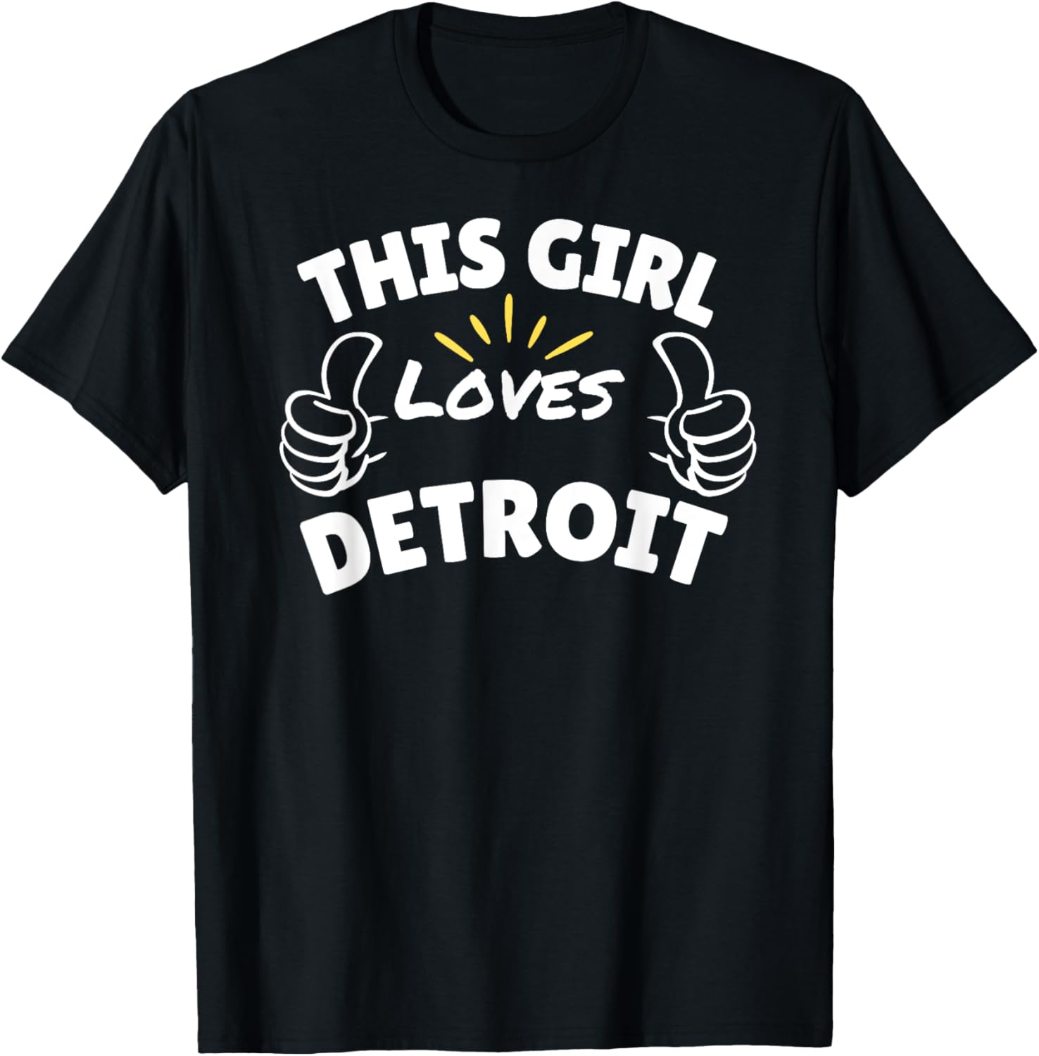 Fun Graphic-This Girl Loves Detroit