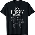 My Happy Place Horse Lover Equestrian Gifts Horseback Riding