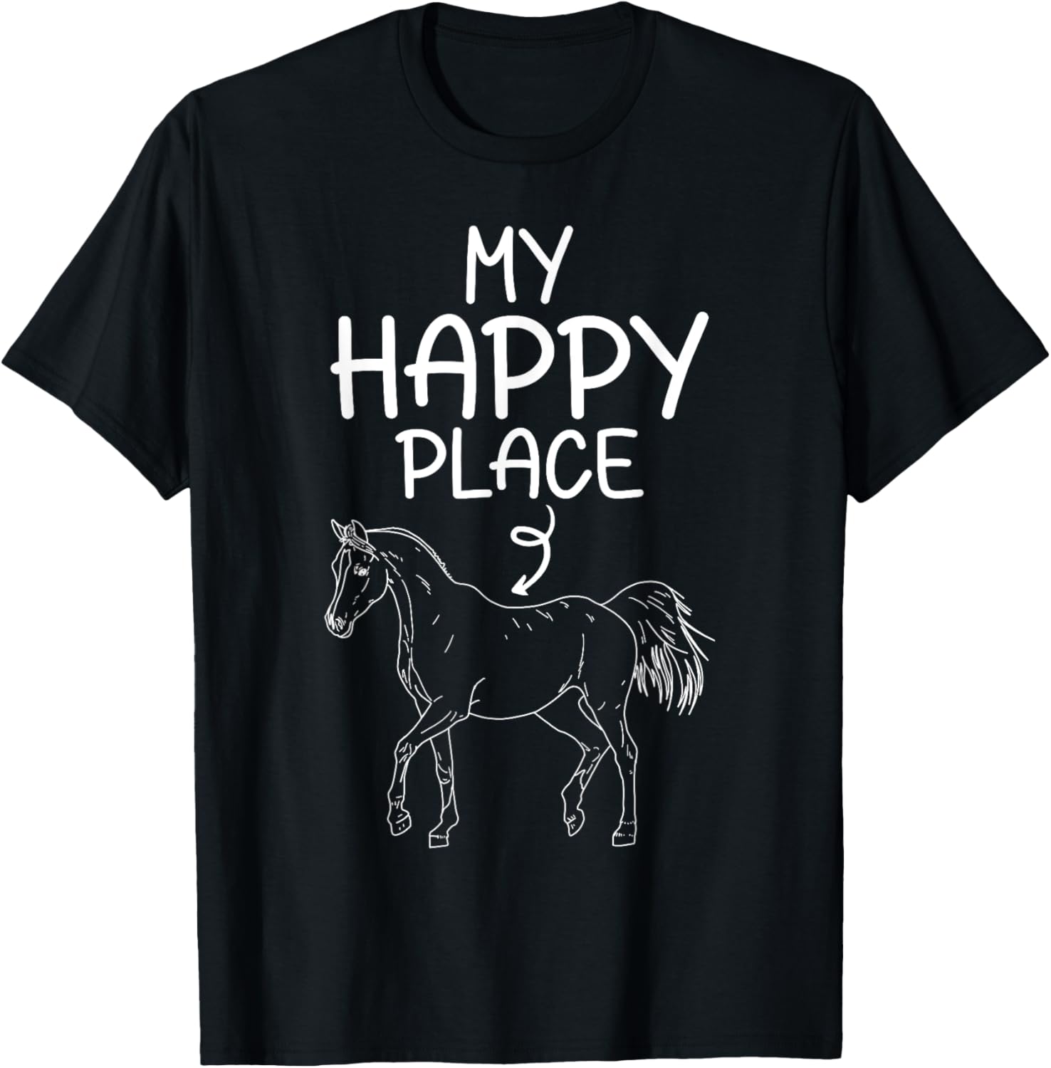My Happy Place Horse Lover Equestrian Gifts Horseback Riding