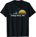 Vintage College Place, Washington Home Souvenir Print