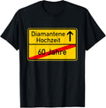 Diamante Wedding Place Sign T-Shirt 60th Wedding Anniversary