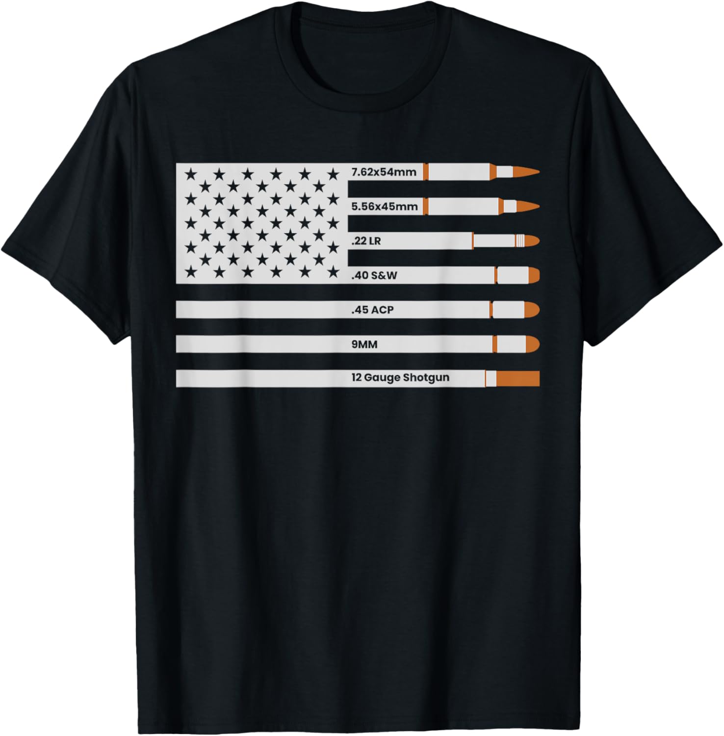 Gun Enthusiast July 4Th Ammo Usa Flag Gun Owner Ammunition