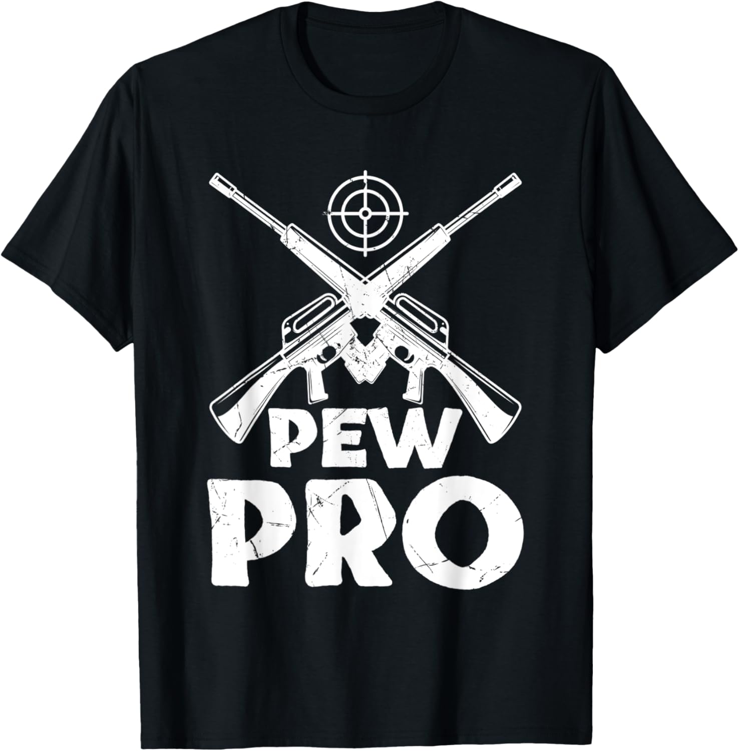 Cool Pew Pro Clay Pigeons Rifles Gun Lover Veterans