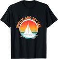 Unplug Set Sail Men Women Sailing Boating Sailboat