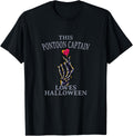 Pontoon Captain Loves Halloween Pontoon Boat Scary