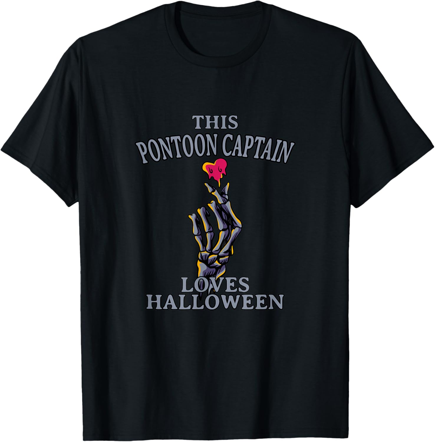 Pontoon Captain Loves Halloween Pontoon Boat Scary