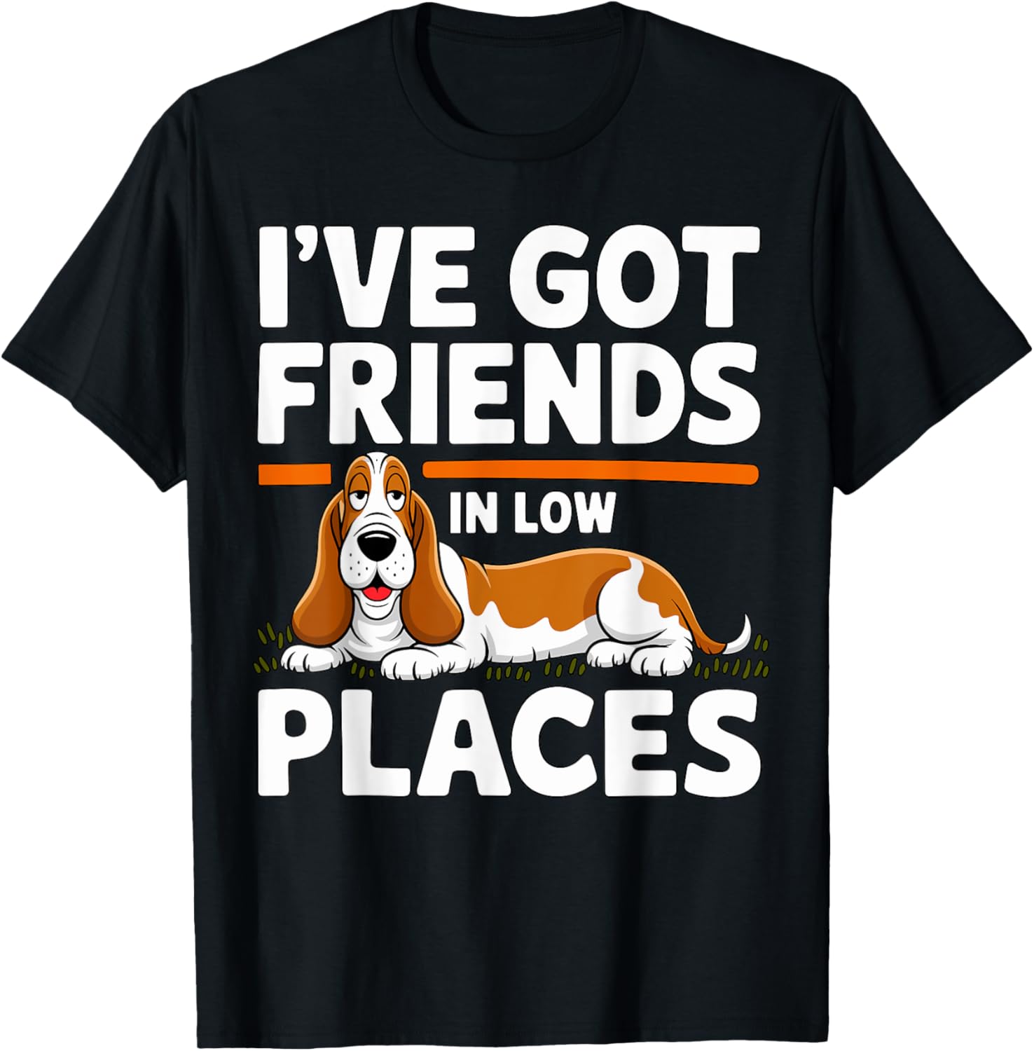 Basset Hound I've got Friends in Low Places