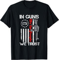 In Guns We Trust We People Ar15 Usa Flag Pro Guns T