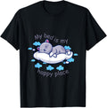 My Bed Is My Happy Place Cute Cat Sleeping Design Statement
