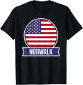 Norwalk - USA - American place name US flag design