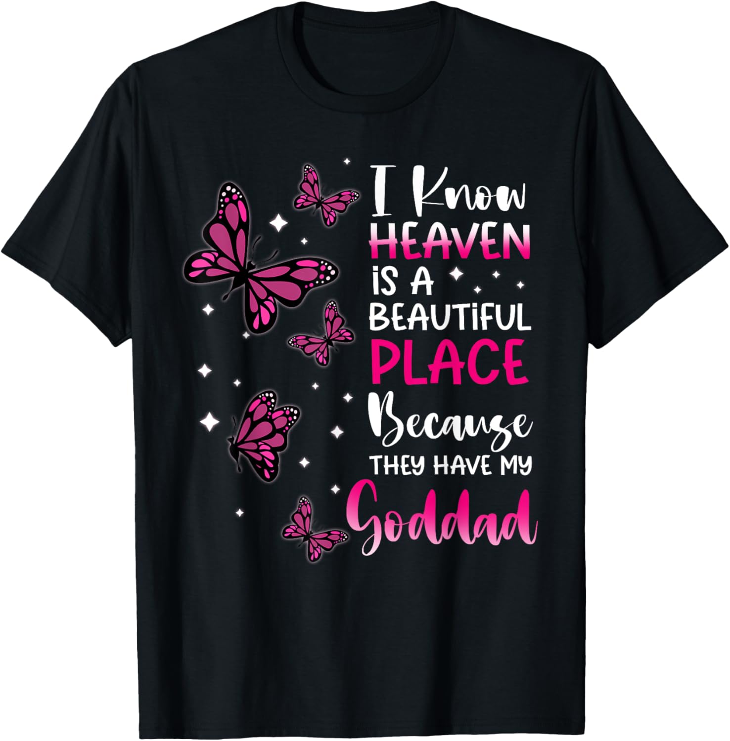 Heaven is Beautiful Place Because They Have my Goddad Angel