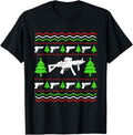 Ugly Christmas Weapons Pistols Machine Gun Shooting Range