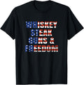 Whiskey Steak Guns Freedom Patriotic Usa Flag Gift