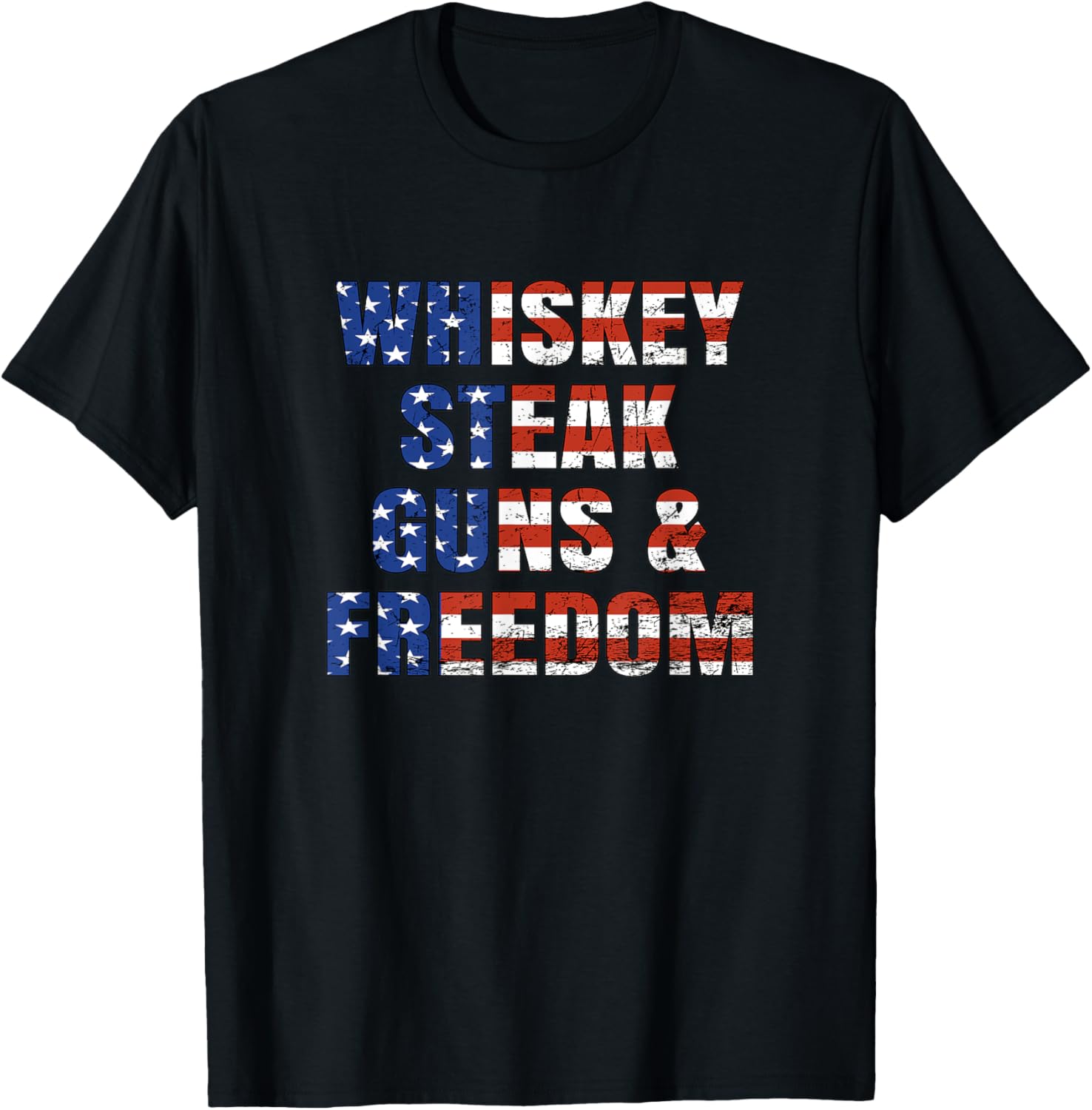 Whiskey Steak Guns Freedom Patriotic Usa Flag Gift